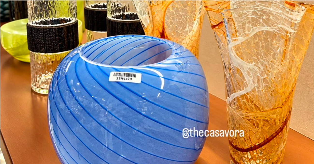 Hand Blown Blue Glass